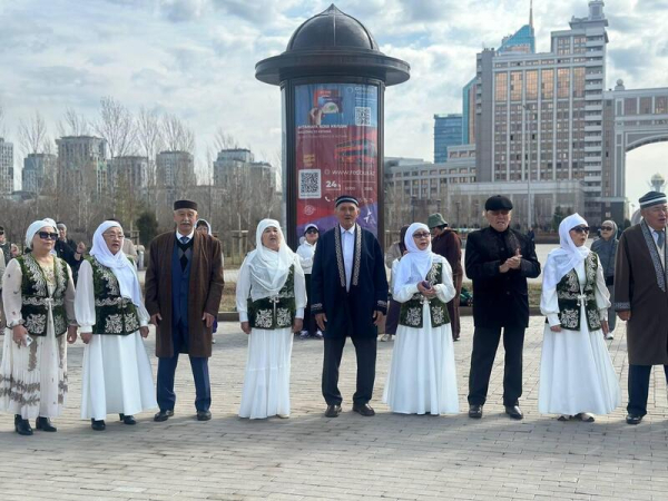 &laquo;Денсаулық &ndash; зор байлық&raquo;: в Астане пенсионеры провели оздоровительный флешмоб