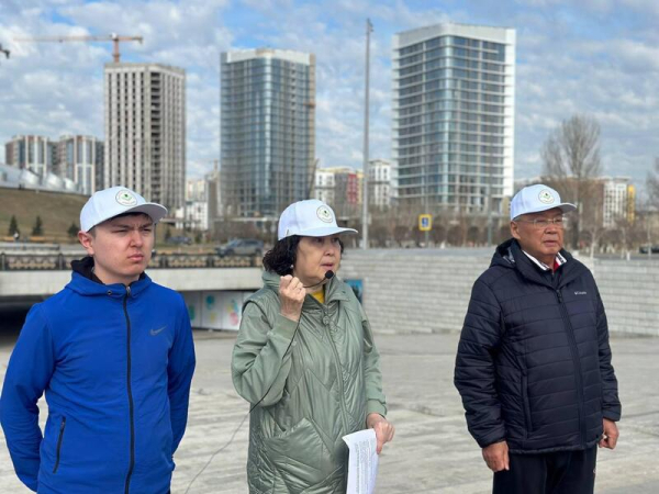 &laquo;Денсаулық &ndash; зор байлық&raquo;: в Астане пенсионеры провели оздоровительный флешмоб