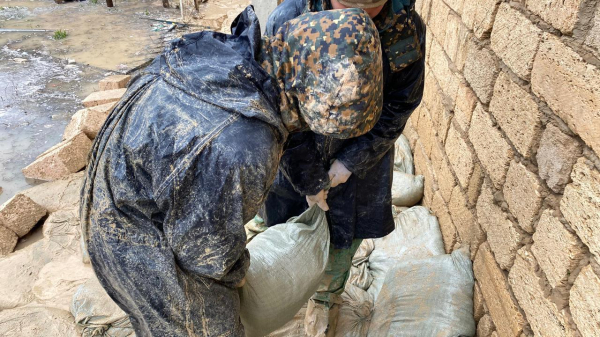 Нацгвардия МВД ликвидировала последствия непогоды в Жанаозене