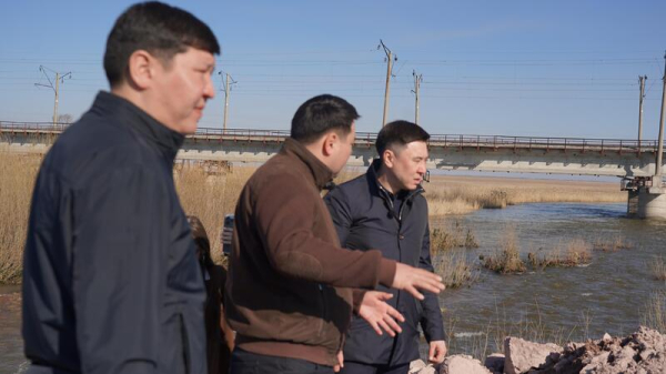 На железнодорожных дачах &laquo;Садовое&raquo; ситуация стабильнее, чем в прошлом году: Ануар Кумпекеев проверил паводкоопасные участки