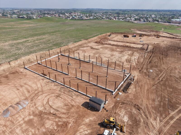 ТУРКЕСТАН: В САРЫАГАШЕ АКТИВНЫМИ ТЕМПАМИ ИДЕТ СТРОИТЕЛЬСТВО ИНДУСТРИАЛЬНОГО ПАРКА