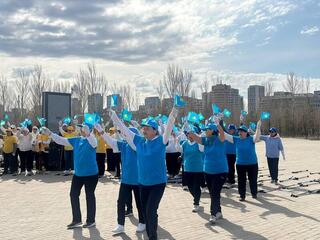 &laquo;Денсаулық &ndash; зор байлық&raquo;: в Астане пенсионеры провели оздоровительный флешмоб