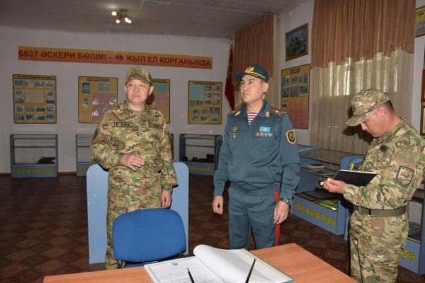 Проверены военные объекты Национальной гвардии в Петропавловске