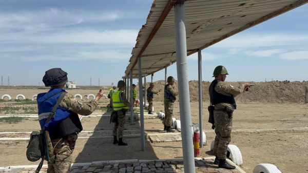 В Атырау военнослужащие Нацгвардии подтвердили высокий уровень боевой готовности