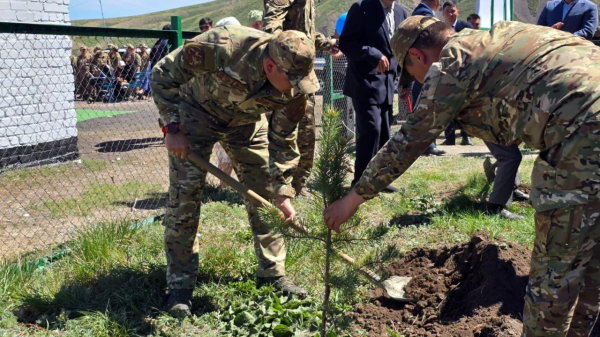 В селе Акши открылся обновленный пожарный пункт