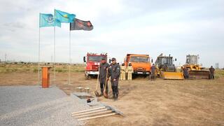 В Туркестанской области дан старт строительству базы хранения государственного материального резерва В Туркестанской области дан старт строительству базы хранения государственного материального резерва