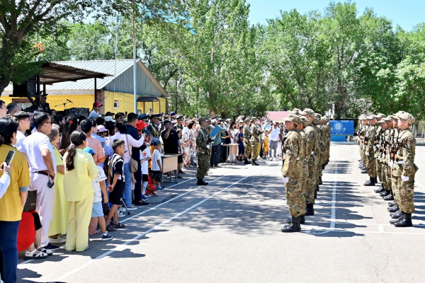В Конаевском гарнизоне новобранцы приняли Военную присягу