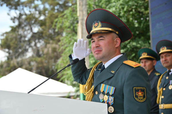 В Сарыагаше состоялась церемония принятия Военной присяги