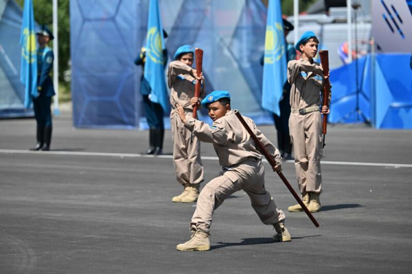 Глава государства выступил на ХІI международном военно-патриотическом сборе молодежи &laquo;Айбын&raquo;