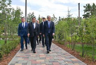Президент осмотрел ряд объектов в Щучинске