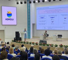 Вице-министр труда и социальной защиты населения Виктория Шегай посетила Акмолинскую область Вице-министр труда и социальной защиты населения Виктория Шегай посетила Акмолинскую область