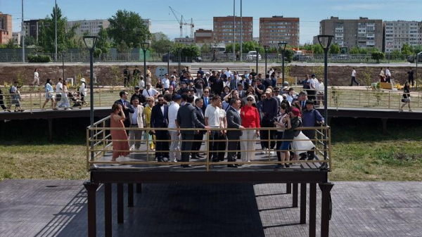 В Кокшетау обновили набережную озера Копа