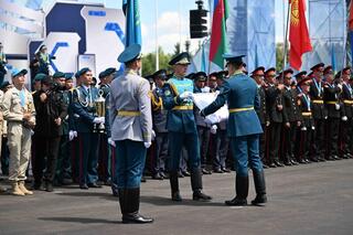 Глава государства выступил на ХІI международном военно-патриотическом сборе молодежи &laquo;Айбын&raquo;