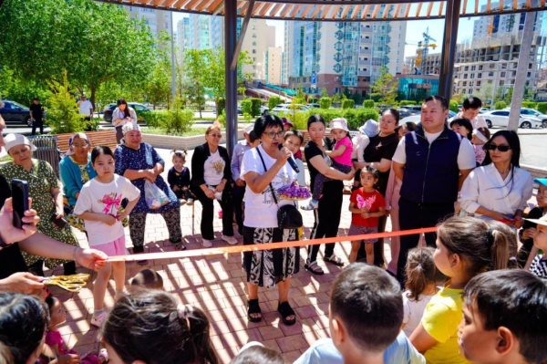Новая точка притяжения: в столице благоустроили современный сквер Новая точка притяжения: в столице благоустроили современный сквер