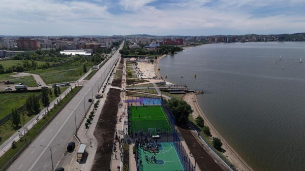 В Кокшетау обновили набережную озера Копа