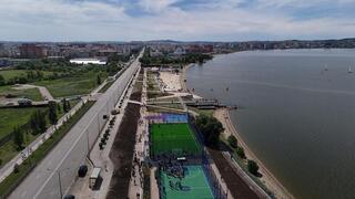 В Кокшетау обновили набережную озера Копа