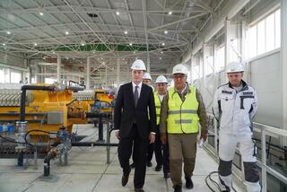 В Зерендинском районе открылась фабрика по обогащению каолина