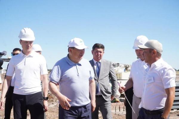 В Аршалынском районе строится современное предприятие по выпуску строительных материалов В Аршалынском районе строится современное предприятие по выпуску строительных материалов