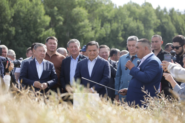 Марат Ахметжанов ознакомился с ходом уборочной кампании в ТОО «Журавлевка-1» Марат Ахметжанов ознакомился с ходом уборочной кампании в ТОО «Журавлевка-1»