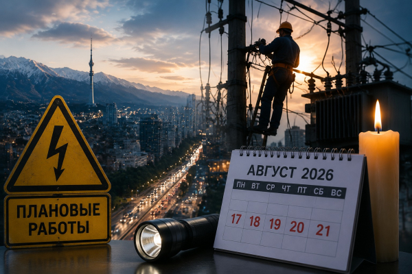 До 9 часов без света: где в Алматы будут отключения 17–21 августа До 9 часов без света: где в Алматы будут отключения 17–21 августа