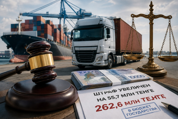 Штраф логистической компании в Жетісу вырос до 262,6 млн тенге
