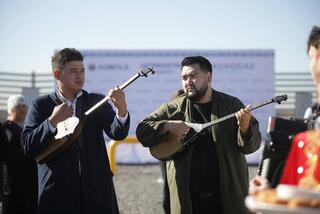 Село Кызылсуат Целиноградского района подключили к природному газу